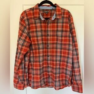 Toad & Co Flannagan Cotton Organic Plaid Flannel / Large